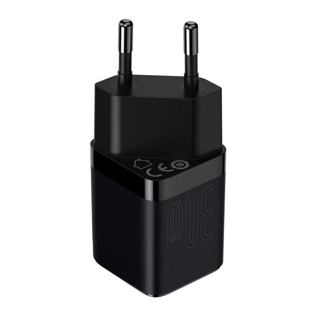 Мережевий зарядний пристрій Baseus GaN3 FC 30W USB-C Black (CCGN010101)