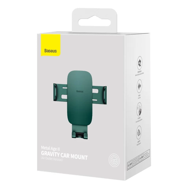 Автодержатель Baseus Metal Age 2 Gravity Green (SUJS000006)