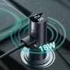 Автомобільний зарядний пристрій Baseus Energy Column FM Transmiter 18W 2xUSB-A Grey (CDNL000014)