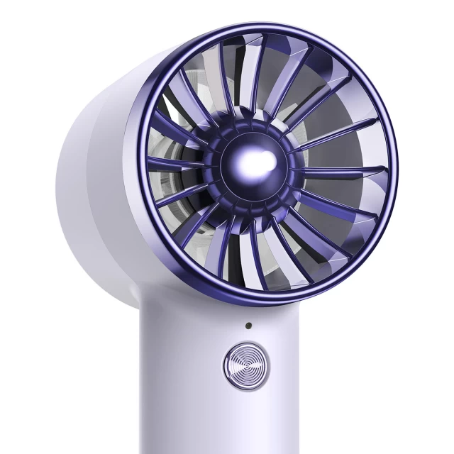 Ручной вентилятор с портативным зарядным устройством Baseus Fan Flyer Turbine 4000 mAh with Lightning Cable Purple (ACFX010005)