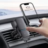 Автодержатель с функцией беспроводной зарядки Baseus Wisdom Auto Alignment Car Mount Wireless Charger QI 15W Black (CGZX000001)