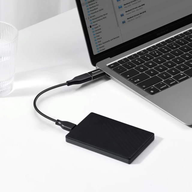 Адаптер Baseus Ingenuity Series USB-C to USB-A Black (ZJJQ000001)