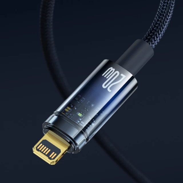 Кабель Baseus Explorer USB-C to Lightning 1m Black (CATS000001)