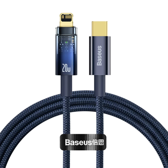 Кабель Baseus Explorer USB-C to Lightning 1m Blue (CATS000003)