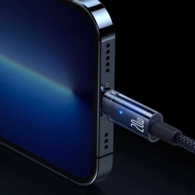 Кабель Baseus Explorer USB-C to Lightning 2m Blue (CATS000103)