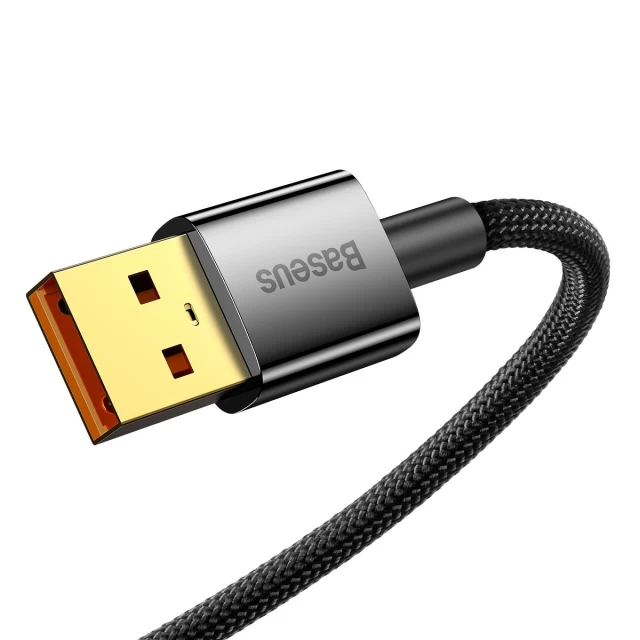 Кабель Baseus Explorer Series Auto Power-Off Fast Charging Data Cable 100W USB to USB Type-C 2m Black (CATS000301)