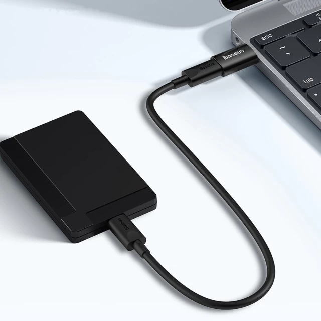 Адаптер Baseus Ingenuity Series USB-A to USB-C Black (ZJJQ000101)