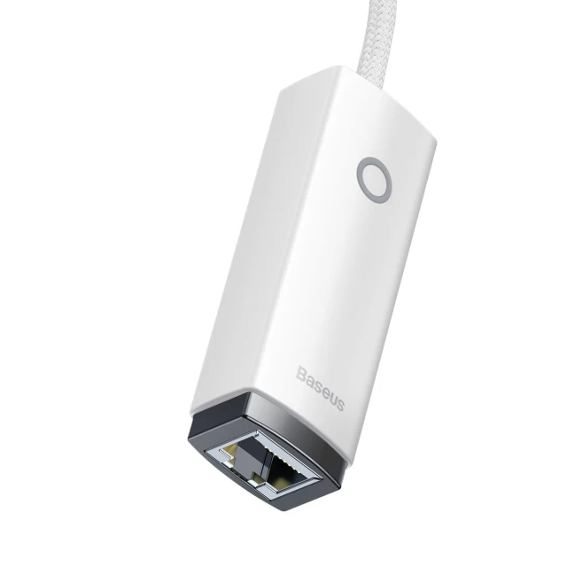 Адаптер Baseus Lite Series USB-A to Ethernet White (WKQX000002)