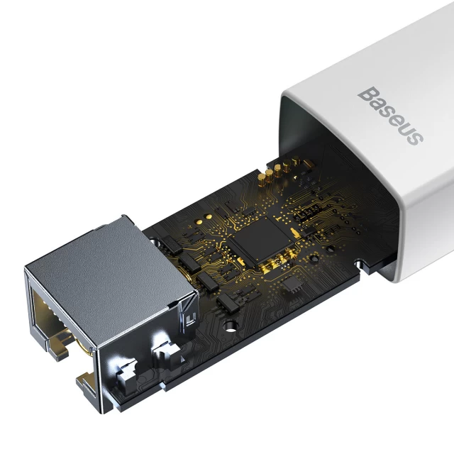 Адаптер Baseus Lite Series USB-A to Ethernet White (WKQX000102)
