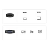 Адаптер Baseus Lite Series VGA to HDMI/Micro-USB/Jack 3.5 mm Black (WKQX010101)