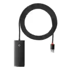 USB-хаб Baseus Lite Series 5-in-1 USB-A to 4xUSB-A/USB-C 2m Black (WKQX030201)