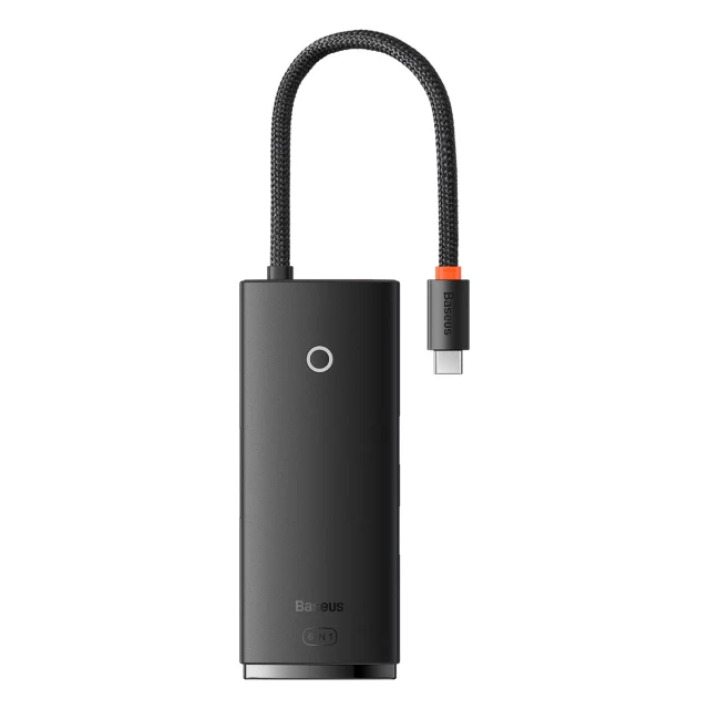 USB-хаб Baseus Lite Series 6-in-1 USB-C to 2xUSB-A/USB-C/HDMI/SD/TF Black (WKQX050101)