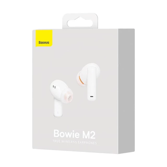 Бездротові навушники Baseus TWS Bowie M2 ANC White (NGTW140002)