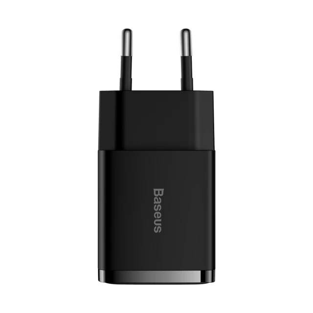 Мережевий зарядний пристрій Baseus Compact 10.5W 2xUSB-A Black (CCXJ010201)