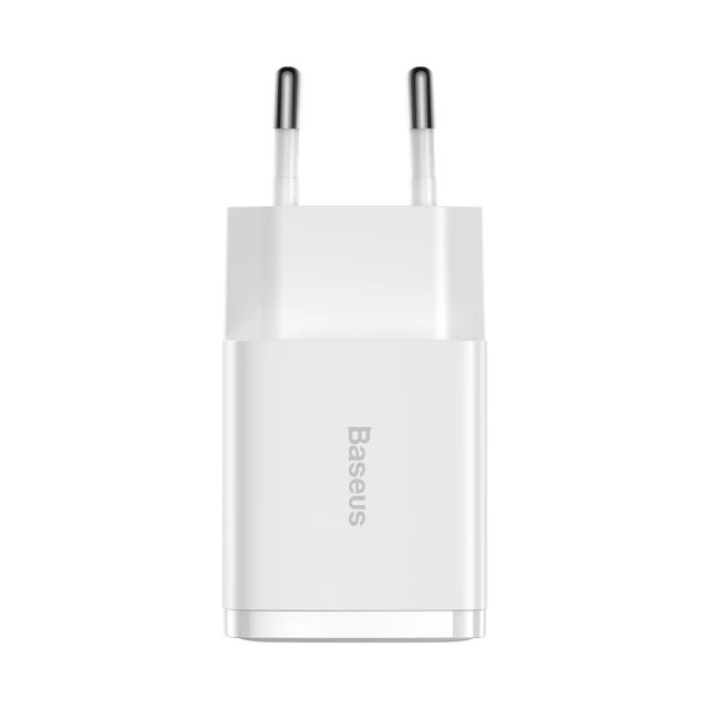 Мережевий зарядний пристрій Baseus Compact 10.5W 2xUSB-A White (CCXJ010202)