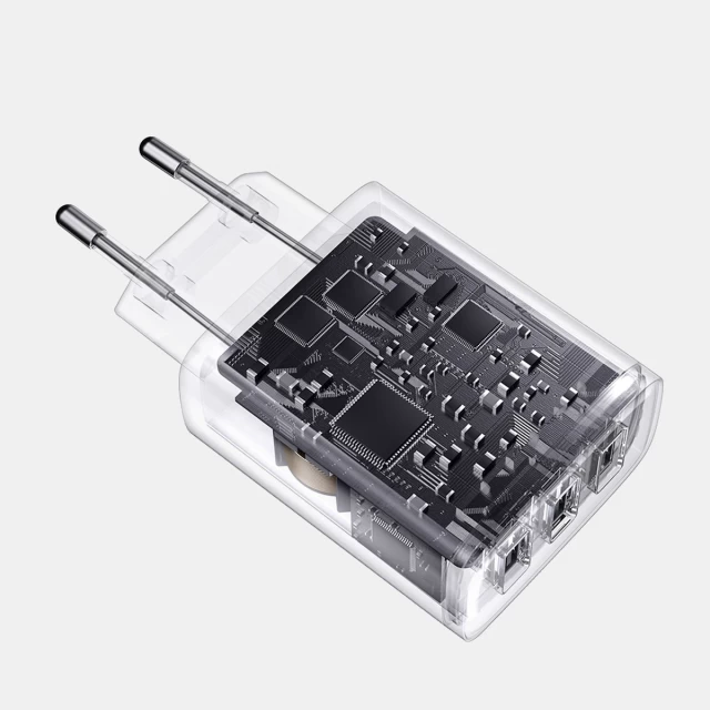 Сетевое зарядное устройство Baseus Compact 17W 3xUSB-A White (CCXJ020102)