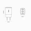 Мережевий зарядний пристрій Baseus Compact 17W 3xUSB-A White (CCXJ020102)