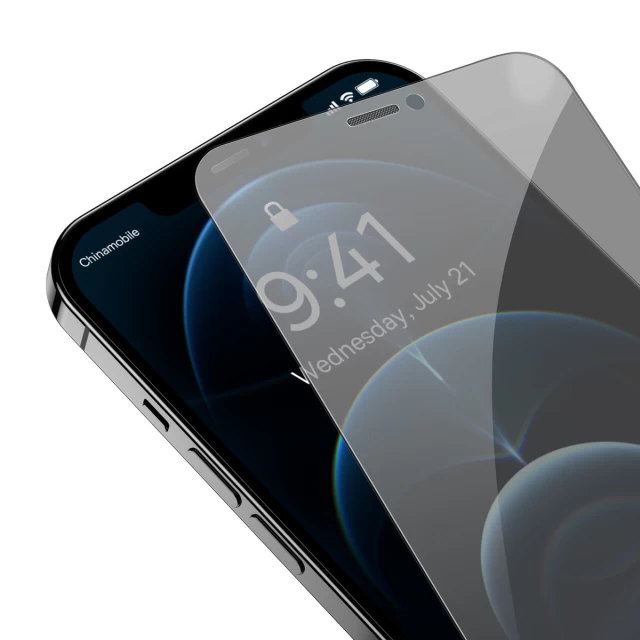 Защитное стекло Baseus Privacy Glass для iPhone 12 | 12 Pro (2 Pack) (SGBL060902)