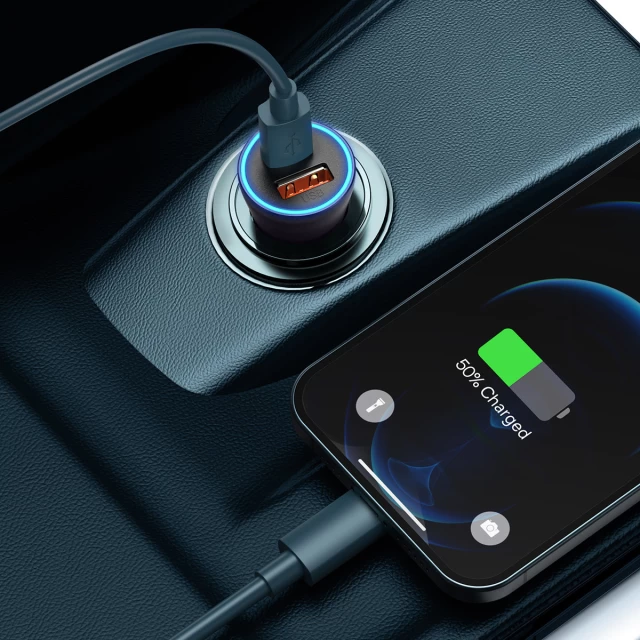 Автомобільний зарядний пристрій Baseus Golden Contactor Max Dual Fast Charger Car Charger 2 USB Black (CGJM000013)