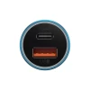 Автомобильное зарядное устройство Baseus Golden Contactor Max Dual Fast Charger Car Charger USB + USB Type-C Blue (CGJM000103)