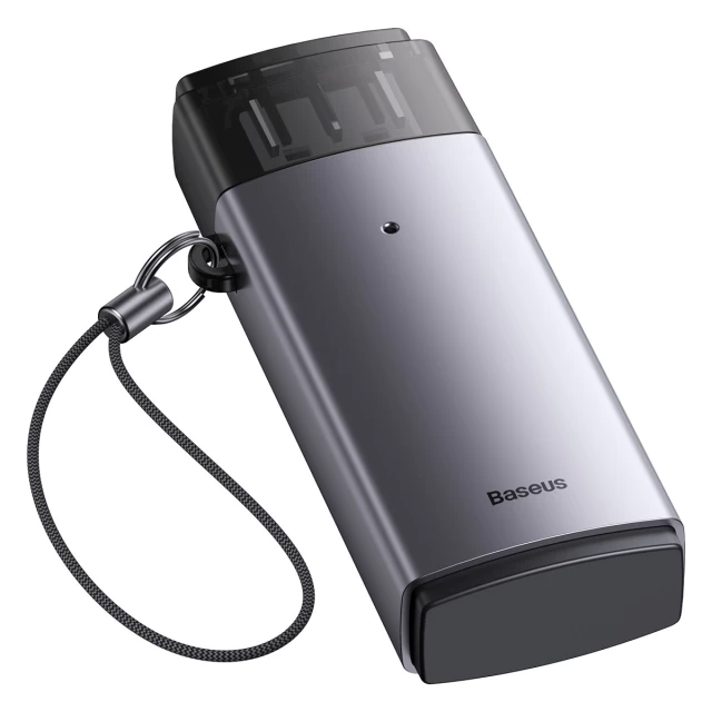 Кардрідер Baseus Lite Series USB-A to SD/TF Grey (WKQX060013)