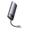 USB-хаб Baseus Metal Gleam Multifunctional 7-in-1 USB-C to 3xUSB-A/USB-C/VGA/Ethernet/HDMI Grey (WKWG040013)