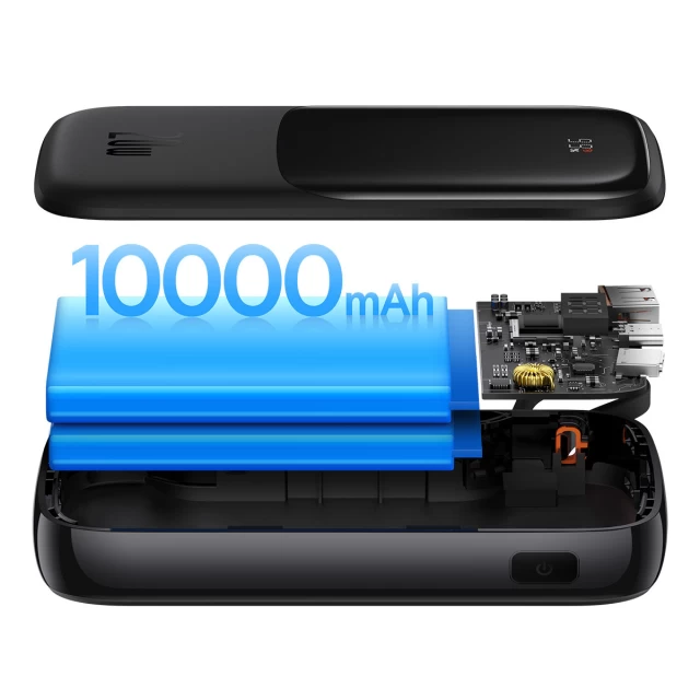 Портативное зарядное устройство Baseus Q Pow 10000 mAh 20W with Lightning Cable Black (PPQD020001)