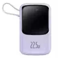 Портативний зарядний пристрій Baseus Q Pow 10000 mAh 22.5W with USB-C Cable Purple (PPQD020105)
