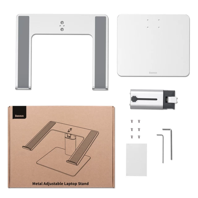 Підставка для ноутбука Baseus Metal Adjustable Laptop Stand Silver (LUJS000012)