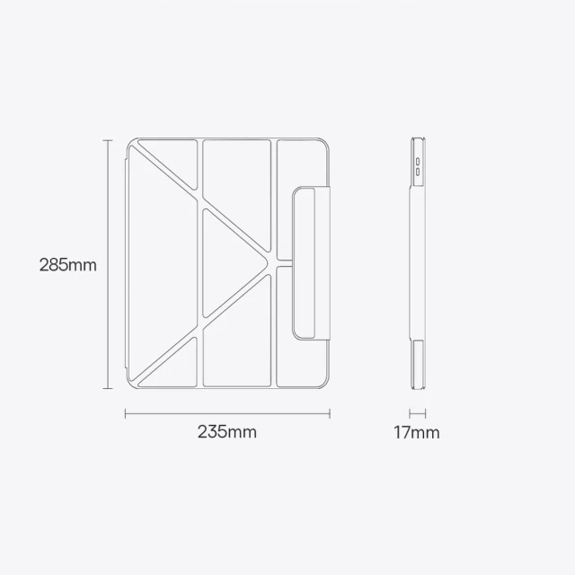 Чохол Baseus Safattach Y-type Magnetic Stand Case для iPad Pro 12.9 2018 | 2020 | 2022 White (ARCX010102)