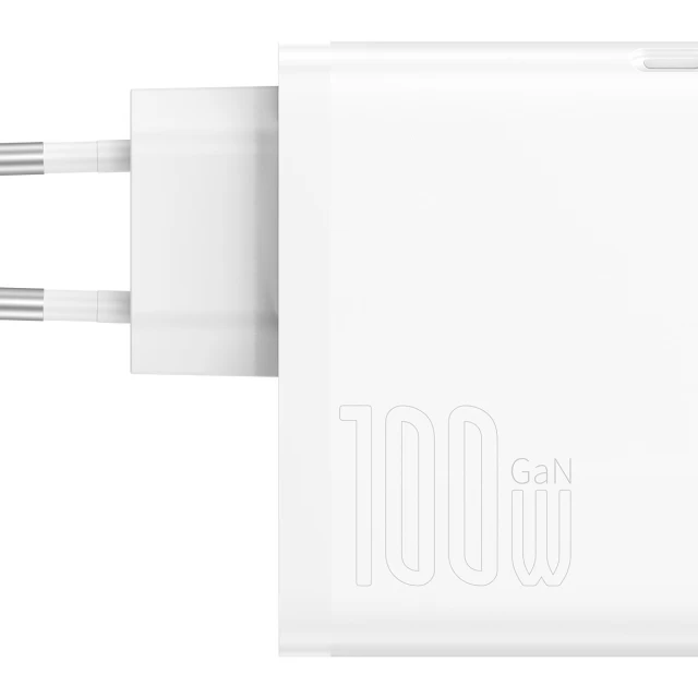 Мережевий зарядний пристрій Baseus GaN5 Pro FC 100W USB-C | USB-A White (CCGP090202)