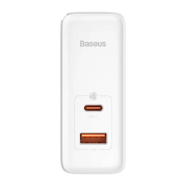 Сетевое зарядное устройство Baseus GaN5 Pro FC 100W USB-C | USB-A White (CCGP090202)