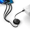 Кабель Baseus Bright Mirror 2 3-in-1 USB-A to USB-C/Lightning/Micro-USB 1.1m Black (CAMJ010001)