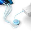 Кабель Baseus Bright Mirror 2 3-in-1 USB-A to USB-C/Lightning/Micro-USB 1.1m Blue (CAMJ010017)