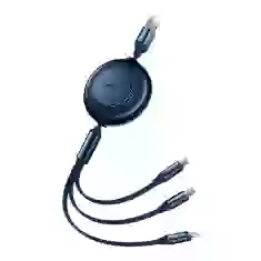 Кабель Baseus Bright Mirror 2 3-in-1 USB-A to USB-C/Lightning/Micro-USB 1.1m Blue (CAMJ010003)