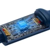 Кабель Baseus Bright Mirror 2 Retractable Cable 3in2 USB Type-A-micro USB + Lightning + USB Type-C 1.1m Blue (CAMJ010103)