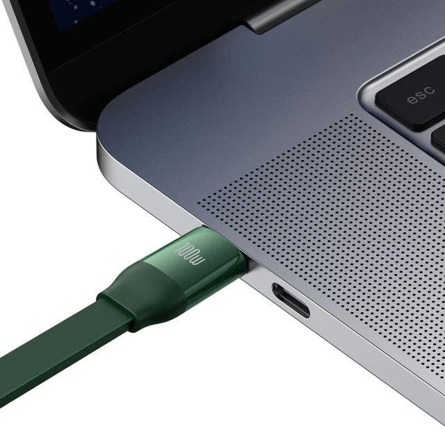 Кабель Baseus Bright Mirror 2 3-in-1 USB-C to USB-C/Lightning/Micro-USB 1.1m Green (CAMJ010206)