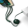 Кабель Baseus Bright Mirror 2 3-in-1 USB-C to USB-C/Lightning/Micro-USB 1.1m Green (CAMJ010206)