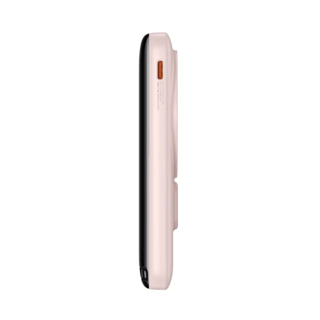 Портативное зарядное устройство Baseus Magnetic Bracket 20W 10000mAh with MagSafe with Cable USB Type-C 0.5m Pink (PPCX000004)