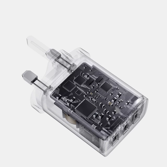 Сетевое зарядное устройство Baseus Compact UK 17W 3xUSB-A White (CCXJ020302)