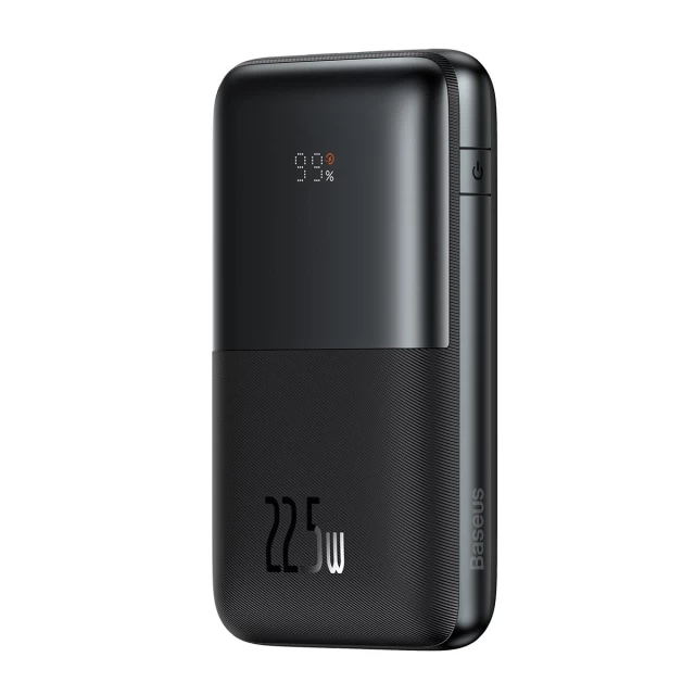 Портативное зарядное устройство Baseus Bipow Pro 20000 mAh 22.5W with USB-A to USB-C 0.3m Cable Black (6932172610746)