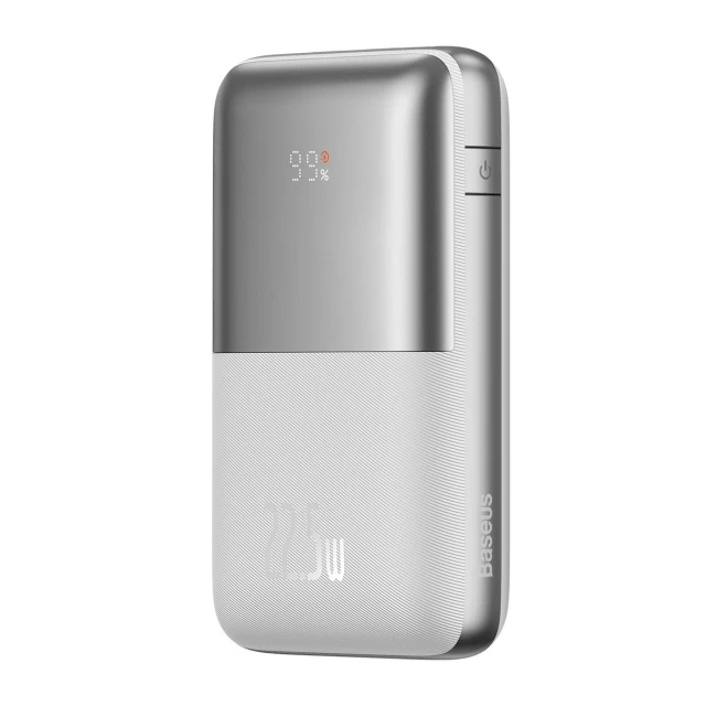 Портативное зарядное устройство Baseus Bipow Pro 20000 mAh 22.5W with USB-A to USB-C 0.3m Cable White (6932172610753)