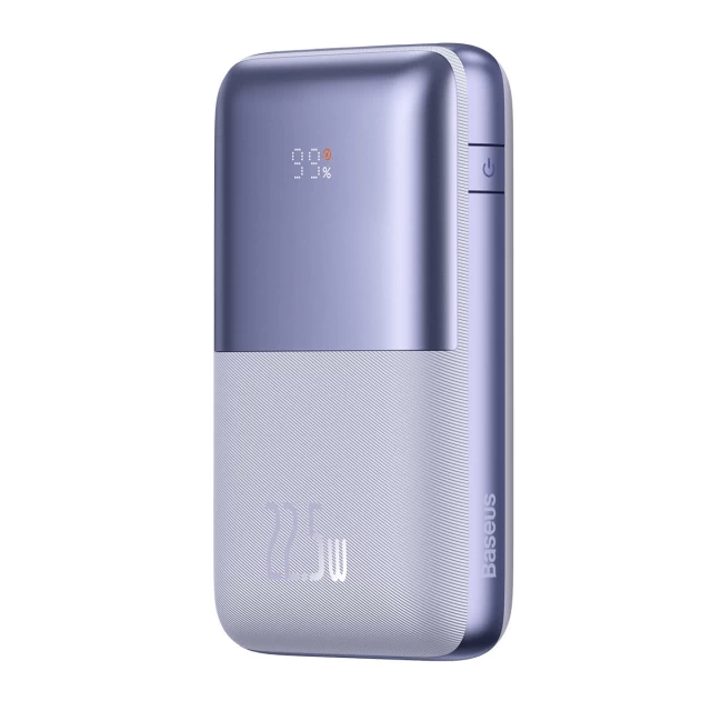 Портативний зарядний пристрій Baseus Bipow Pro 20000 mAh 22.5W with USB-A to USB-C 0.3m Cable Purple (6932172610777)