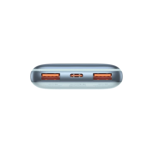 Портативний зарядний пристрій Baseus Bipow Pro 10000 mAh 22.5W with USB-A to USB-C 0.3m Cable Blue (PPBD040003)
