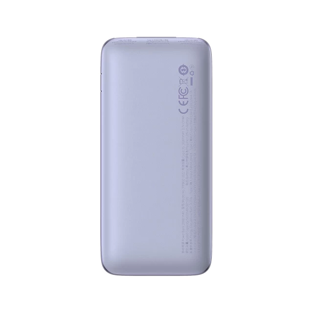 Портативное зарядное устройство Baseus Bipow Pro 10000 mAh 22.5W with USB-A to USB-C 0.3m Cable Purple (PPBD040005)