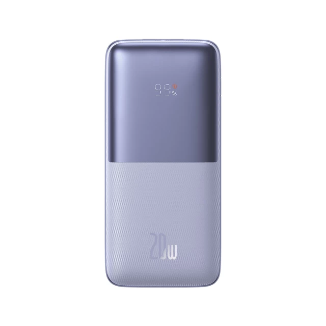 Портативний зарядний пристрій Baseus Bipow Pro 10000 mAh 20W with USB-A to USB-C 0.3m Cable Purple (PPBD040105)