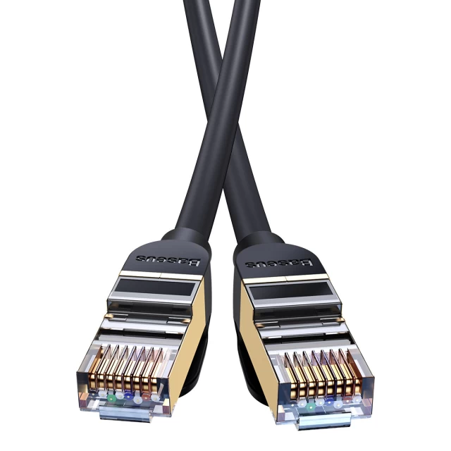 Кабель Baseus Seven High Speed RJ45 Network Cable 10Gbps 5m Black (WKJS010501)