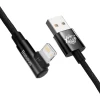 Кабель Baseus MVP 2 Elbow-shaped Data Cable Fast Charging 2.4A USB to Lightning 2m Black (CAVP000101)