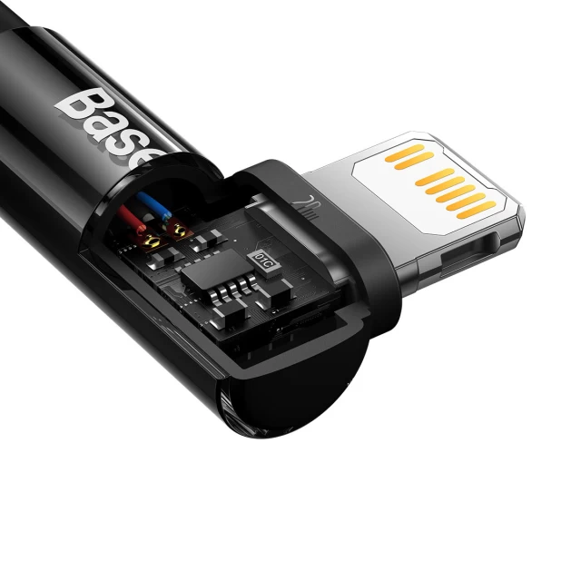 Кабель Baseus MVP 2 Elbow-shaped Data Cable Fast Charging 20W Type-C to Lightning 2m Black (CAVP000301)