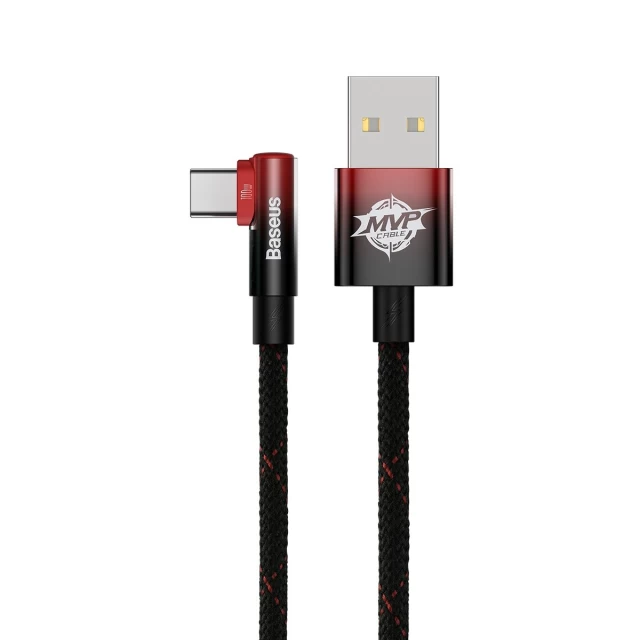 Кабель Baseus MVP 2 Elbow-shaped Data Cable 5A USB to Type-C 1m Red (CAVP000420)